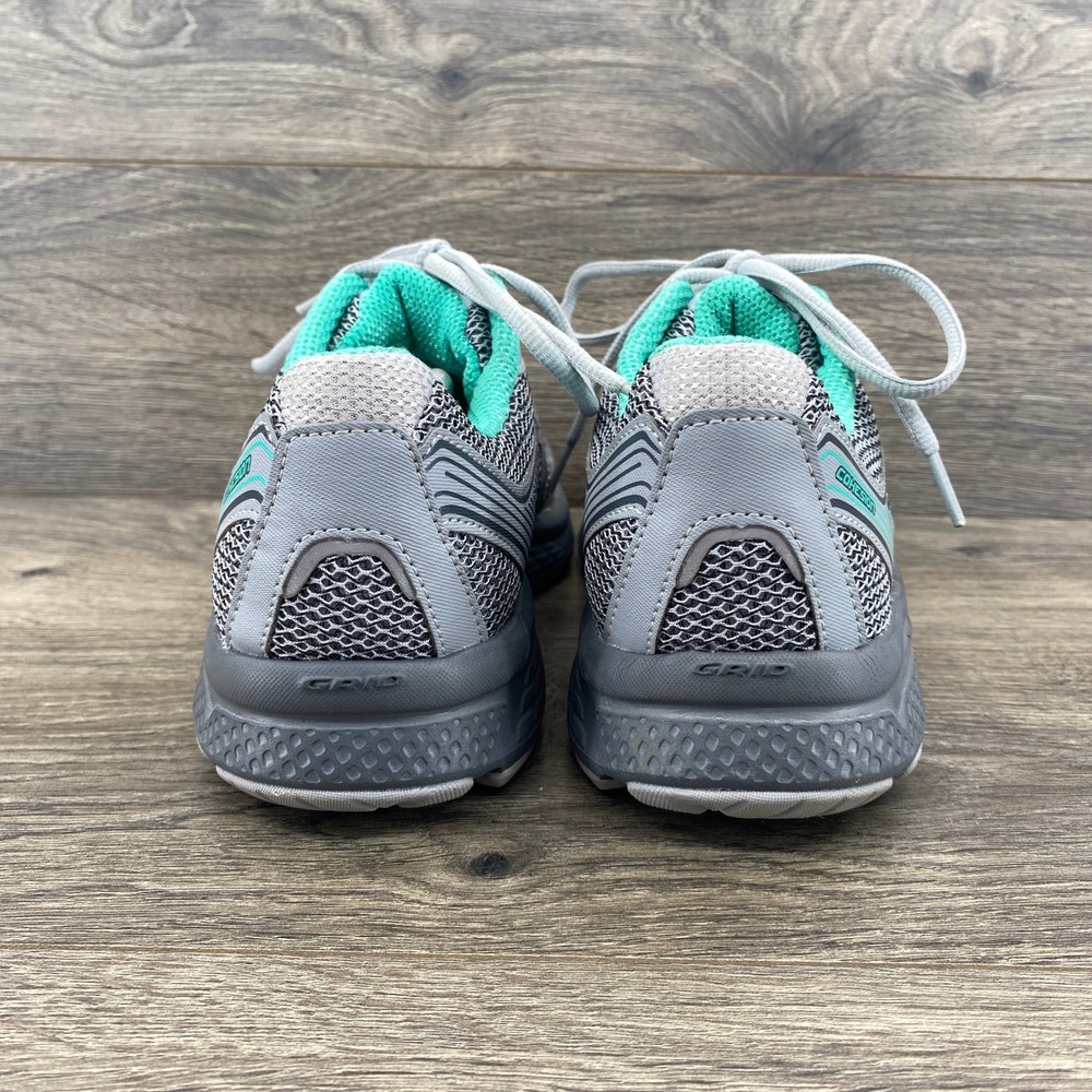 Saucony Cohesion Running Shoes Womens 10 Grey Teal Mesh Athletic Sneakers - Picture 6 of 9